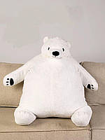 Антиаллергенная плюшевая игрушка-обнимашка из холлофайбера Белый медведь 100 см