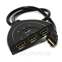 Свитчер HDMI 1.3b видео/аудио (3 HDMI in -> 1 HDMI out) 3 Port 1080P