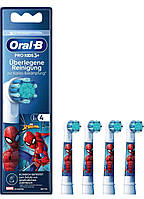 Насадки для зубной электрической щетки Oral-B PRO Kids 3+ Spider Man 4 шт | детские сменные насадки |