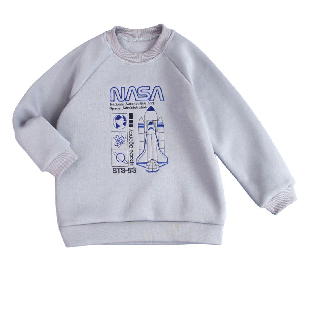 Дитячий світшот з вишивкою NASA, фото 1