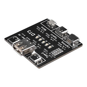 Тестер дата кабелю, детектор аномалій DT3, Type-C, Lighting, MicroUSB, фото 2