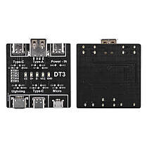 Тестер дата кабелю, детектор аномалій DT3, Type-C, Lighting, MicroUSB, фото 3