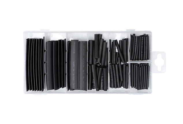 Термоусадочна трубка 2:1 комплект із 127 штук в коробці, фото 1