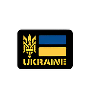 Шеврон "Флажок Украина" Шевроны Нашивки Изготовление шевронов и нашивок на заказ