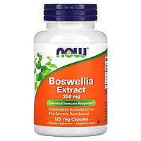 Босвелия (Boswellia), Now Foods, экстракт, 250 мг, 120 капсул (NOW-04614)