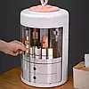 Організатор для косметики 4 секції YM226 циліндричний Білий | Кейс для косметики Бьюті Бокс, фото 4