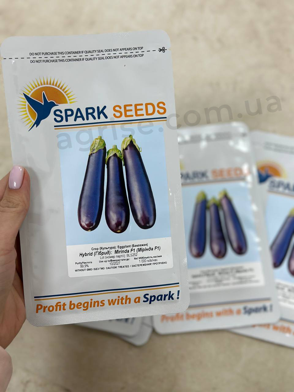 Насіння баклажану Мірінда F1 (Mirinda F1) Spark Seeds 1000
