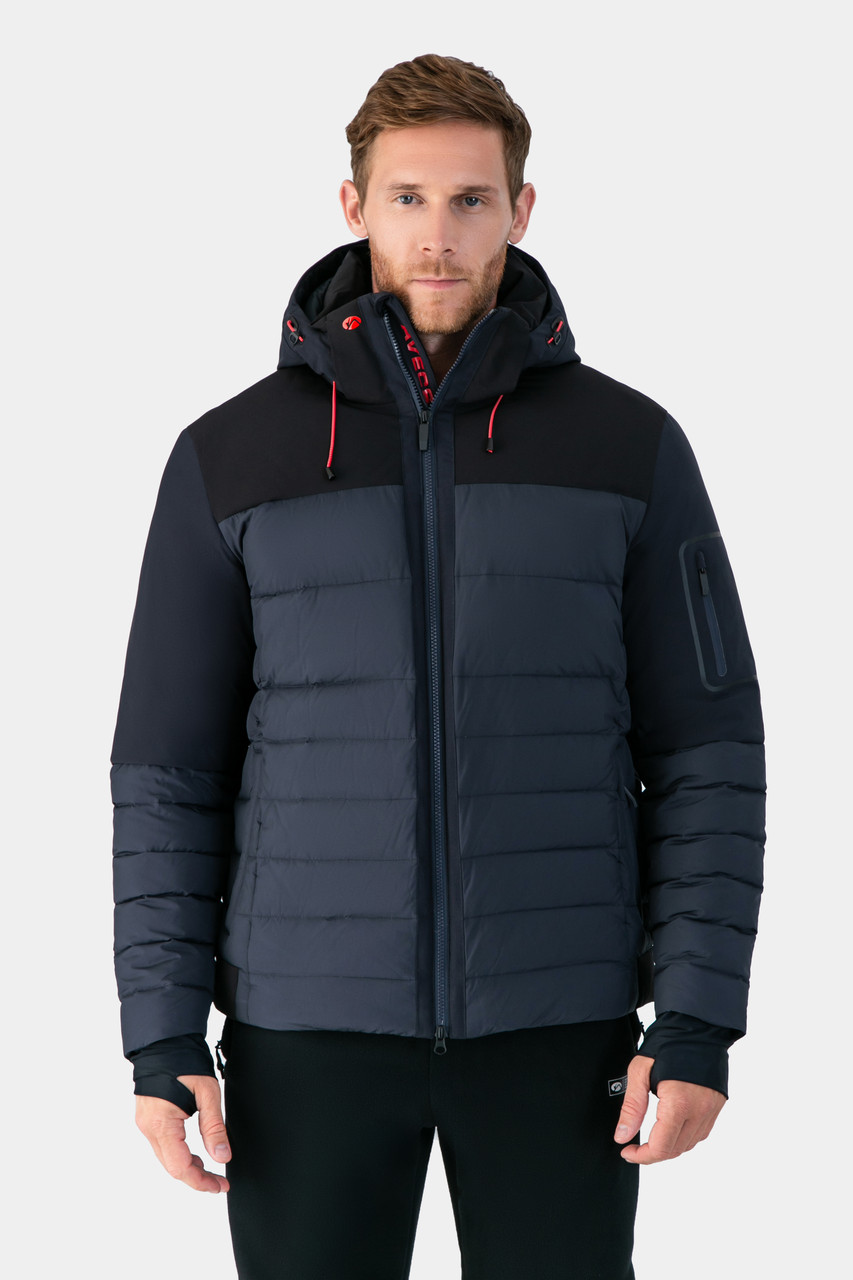 Чоловіча зимова куртка AVECS наповнювач Пух-Перо сіра 70495/17