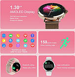 Жіночий розумний годинник Uwatch DTS Pink, фото 4