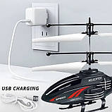 Іграшка вертоліт USB радіокерований чорний, фото 5