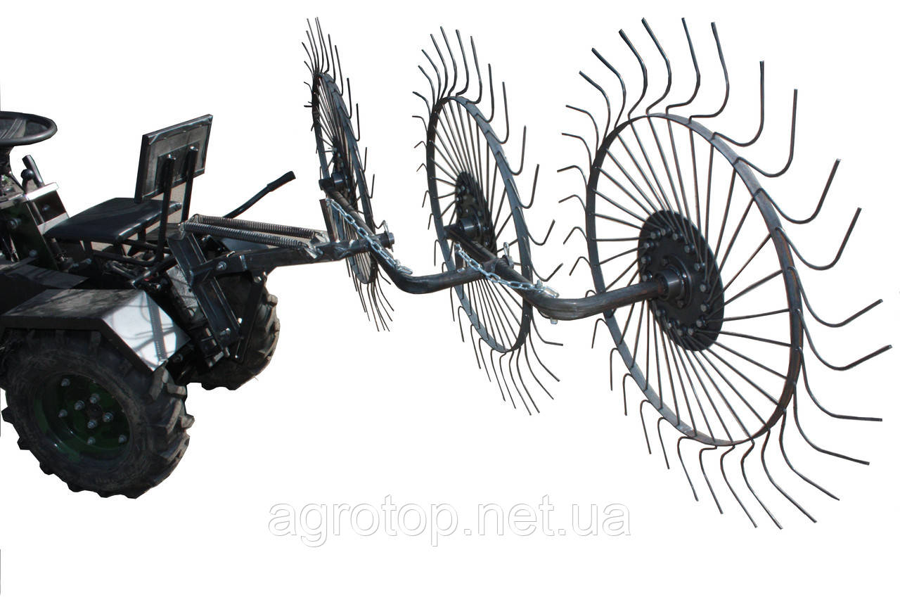 Граблі "Сонечко" для мотоблока 3 ряди, фото 1