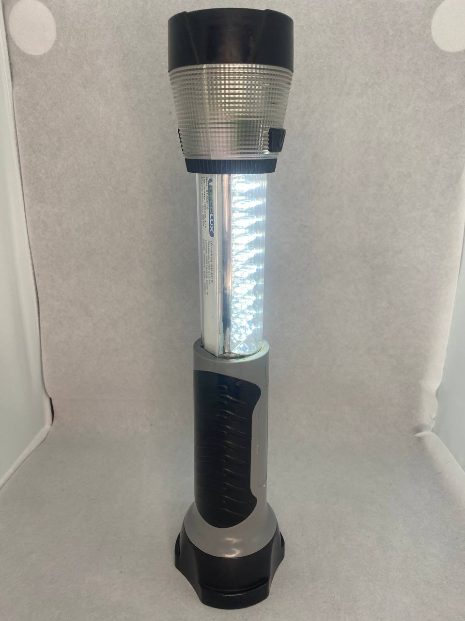 Фонарь светодиодный аккумуляторный OECOLUX GT-ALex-03 Серый телескопический (сток) зарядка 220 вольт - фото 7 - id-p1941956773