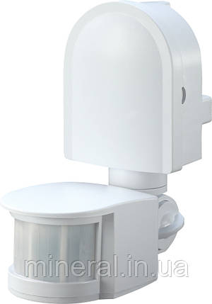 Датчик руху інфрачервоний e.sensor.pir.10F.white(білий), 180°, IP44 ,E.NEXT, (s061004), фото 1