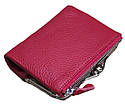 Жіночий гаманець шкіряний червоний 10 * 12 * 3, фото 3