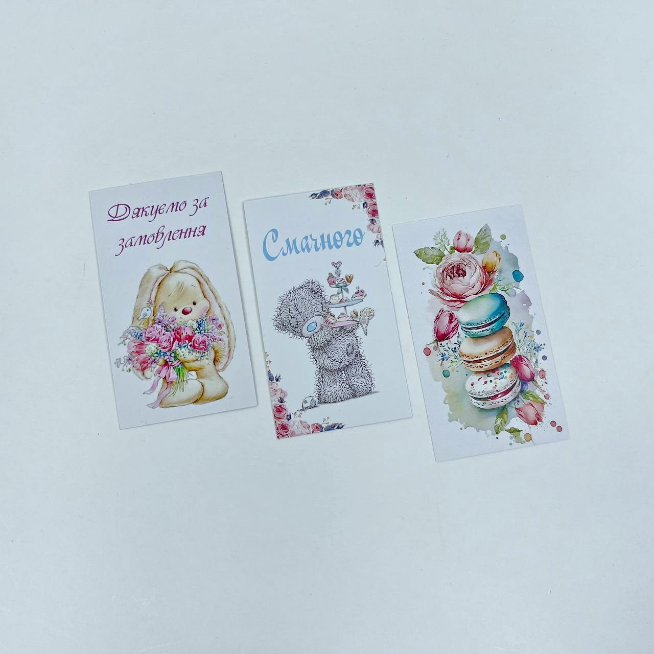 Листівки асорті "Солодощі", 90*50 мм (15 шт.), фото 1