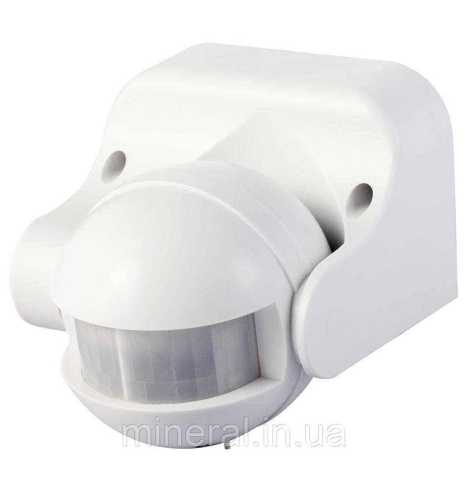 Датчик руху інфрачервоний e.sensor.pir.09.white(білий), 180°, IP44 ,E.NEXT, (s061002)