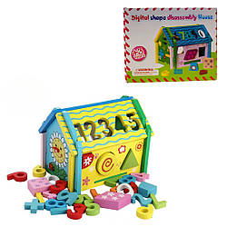 93-10 Дерев'яний розвивальний Будиночок-сортер