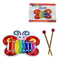 93-617 Дерев'яний ксилофон Метелик, у коробці