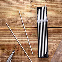 Грифелі стрижні для олівця 2.0 мм білі механічного автоматичного будівельного