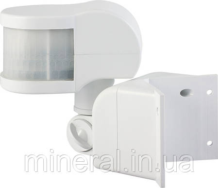 Датчик руху інфрачервоний e.sensor.pir.13.white(білий) 270°, IP44 ,E.NEXT, (s061018), фото 1