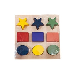 93-173 Дерев'яна рамка-вкладиш, 9 фігурок