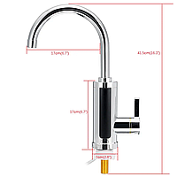 Кран змішувач для підігріва води Електричний проточний міні-бойлер Миттєвий водонагрівач на кухню