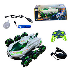 1370 A Машина перевертень, їздить на всі боки, світло, звук, спрей, у коробці