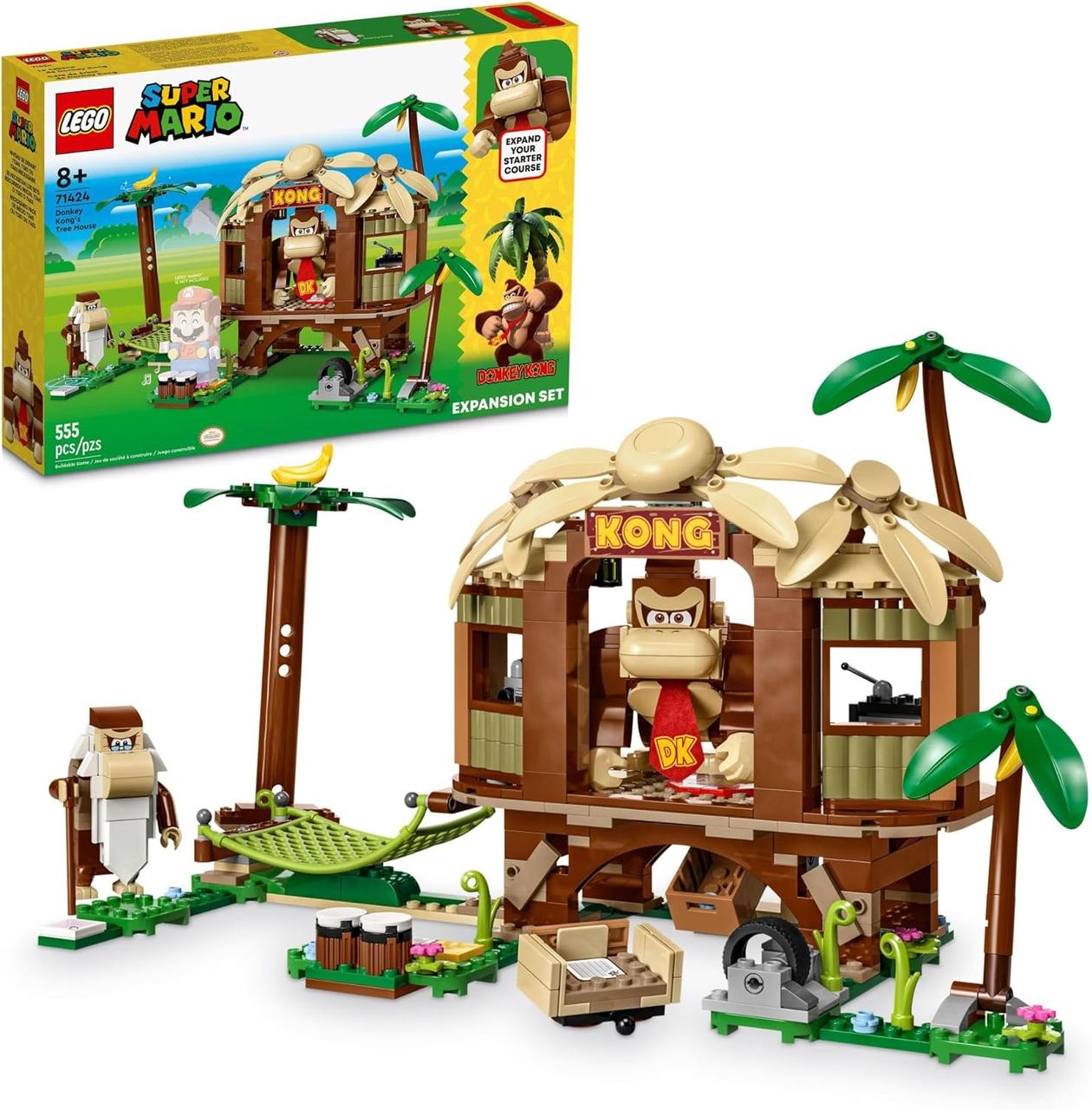 Конструктор Лего Супер Маріо Будиночок на дереві Донки Конґ Lego Super Mario Donkey Kong’s Tree House 71424