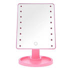 Настільне дзеркало з підсвіткою Large 16 LED Mirror 5308, рожеве