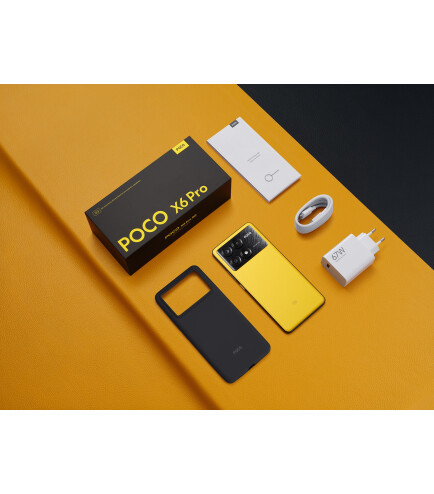 POCO X6 Pro 5G 8/256GB Yellow. Гарантия 12 месяцев. - фото 2 - id-p2075243072