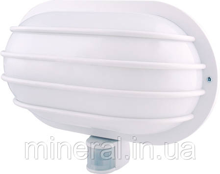 Світильник настінний з датчиком руху e.sensor.lum.69.e27.white(білий) 180°, IP44 ,E.NEXT, (s061026), фото 1