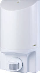 Світильник настінний з датчиком руху e.sensor.lum.52.e27.white(білий) 180°, IP44 ,E.NEXT, (s061024)