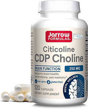 Цитолін Jarrow Formulas "Citicoline, CDP Choline" 250 мг, стабілізований CDP-холін (120 капсул)