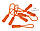 Пулер для бігунка, колір оранжево-кислотний (100шт.), фото 8
