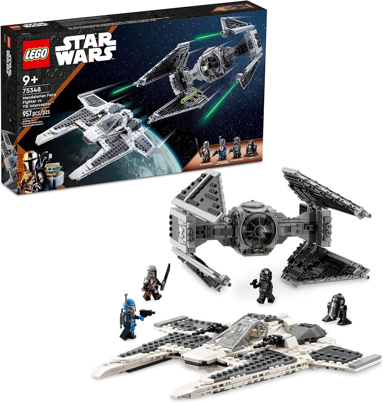 Конструктор Лего Зоряні Війни Мандалорський винищувач Lego Star Wars Mandalorian Fang Fighter 75348