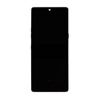 Дисплей (экран) LG G900 VELVET 5G, С сенсорным стеклом, С рамкой, OLED, Черный