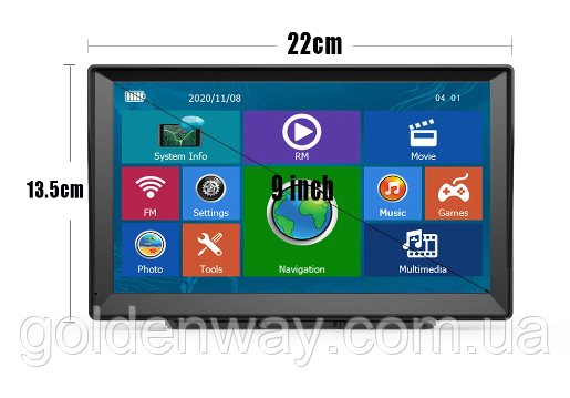 Автомобільний GPS-навігатор Pioneer X90 екран 9 дюймів ОЗП 256 8 GB + Карти для вантажівки TIR ЕВРОПА АЗІЯ 2025
