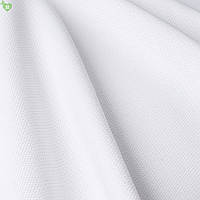 Скатертная ткань для ресторана фактурная белого цвета Италия 83549v2