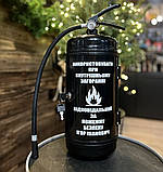 Вогнегасник бар із підсвіткою під пляшку, чорний, оригінальний подарунок чоловікові, коханому, подарунок пожежнику, фото 5