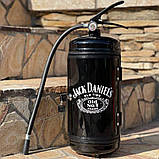 Вогнегасник бар із підсвіткою під пляшку, чорний, оригінальний подарунок чоловікові, коханому, подарунок пожежнику, фото 6