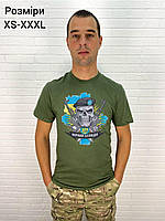 Мужская военная футболка DTF-печать эмблема пехоты