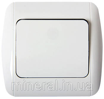 Вимикач e.install.stand.811 одноклавішний з рамкою ,E.NEXT, (s035022)