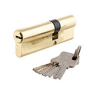 Сердцевина для замка 90мм (35х55), ключ/ключ, PB золото, 5 ключей FZB