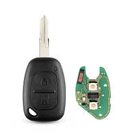 Ключ зажигания, чип ID46 PCF7946, 2 кнопки VAC102, для Renault Traffic Vivaro