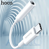 HOCO Earphone Adapter Type C 3.5 Jack Earphone USB C to 3.5mm AUX ПЕРЕХІДНИК