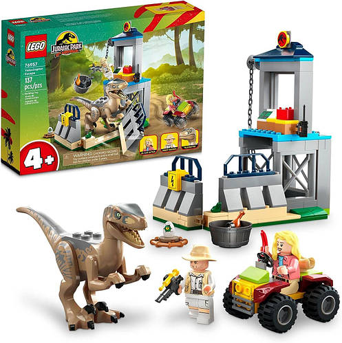 Конструктор Лего Парк Юрского Периода Побег велоцираптора Lego Jurassic ...
