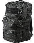 Тактичний рюкзак KOMBAT UK Medium Assault Pack 40л мультікам чорний