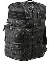 Тактичний рюкзак KOMBAT UK Medium Assault Pack 40л мультікам чорний