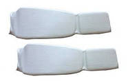 Захист гомілки й стопи м'яка (для карате) p.L на 16-18 років білого кольору, фото 3