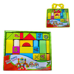 94-882 Дерев'яний конструктор, 38 деталей, у чохлі